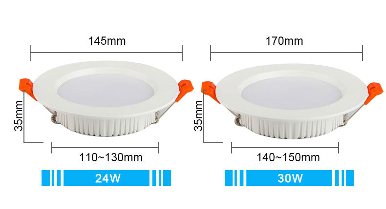 LED Downlight 12W 15W 18W 9W AC220V 5W 7W 110V Recessed Spot Thick 10Pcs Aluminum Lighting Bedroom Kitchen Indoor Down Lamp
