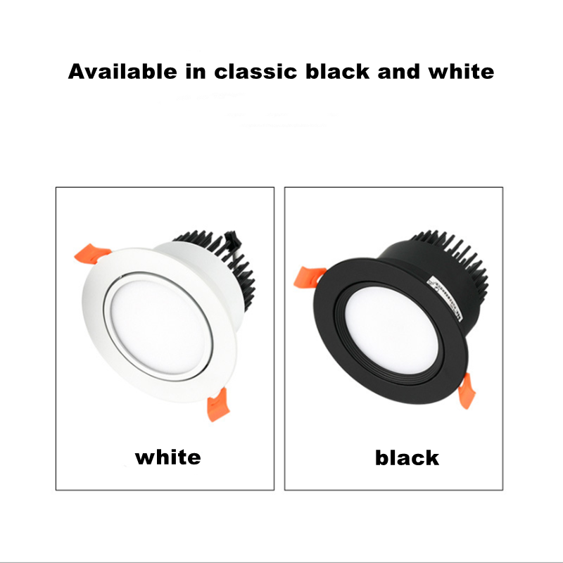 Dimmable Led Downlight 3W 5W 7W 9W 12W 15W Cob Led Spot AC110V/220V Ceiling Lamp Recessed Downlights Round Spot Light