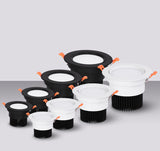 Dimmable Led Downlight 3W 5W 7W 9W 12W 15W Cob Led Spot AC110V/220V Ceiling Lamp Recessed Downlights Round Spot Light