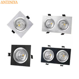 Embedded Dimmable LED Downlight 9W/12W/15W/18W/24W/30W Epistar Chip COB Spot Lights Ceiling Lamp AC90-260V For Home illumination