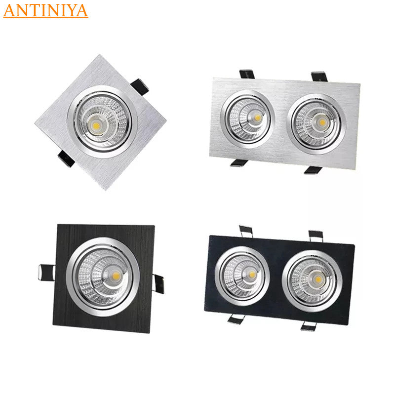 Embedded Dimmable LED Downlight 9W/12W/15W/18W/24W/30W Epistar Chip COB Spot Lights Ceiling Lamp AC90-260V For Home illumination