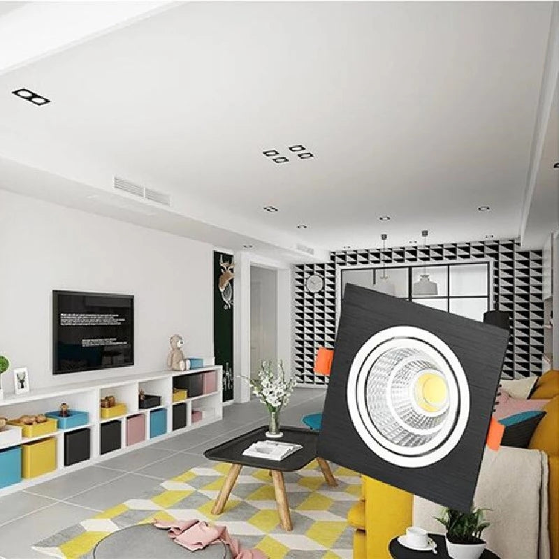 Embedded Dimmable LED Downlight 9W/12W/15W/18W/24W/30W Epistar Chip COB Spot Lights Ceiling Lamp AC90-260V For Home illumination