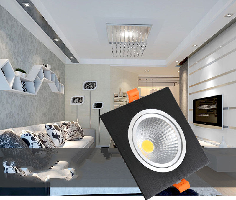 Embedded Dimmable LED Downlight 9W/12W/15W/18W/24W/30W Epistar Chip COB Spot Lights Ceiling Lamp AC90-260V For Home illumination