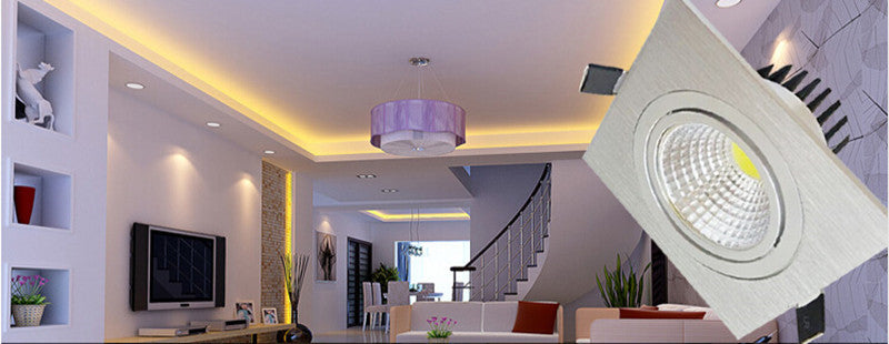 Embedded Dimmable LED Downlight 9W/12W/15W/18W/24W/30W Epistar Chip COB Spot Lights Ceiling Lamp AC90-260V For Home illumination