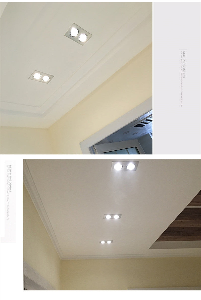 Embedded Dimmable LED Downlight 9W/12W/15W/18W/24W/30W Epistar Chip COB Spot Lights Ceiling Lamp AC90-260V For Home illumination