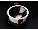 Dimmable LED COB Spotlight 24° 7W 9W 12W Recessed Downlight AC85-265V Ceiling Lamp White Black For Indoor Lighting