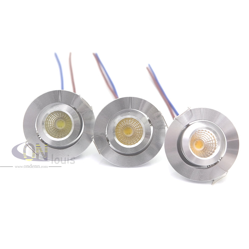 Recessed COB Dimmable Spot light 3W 220V Mini 10PCS spot led exterieur encastrab downlight
