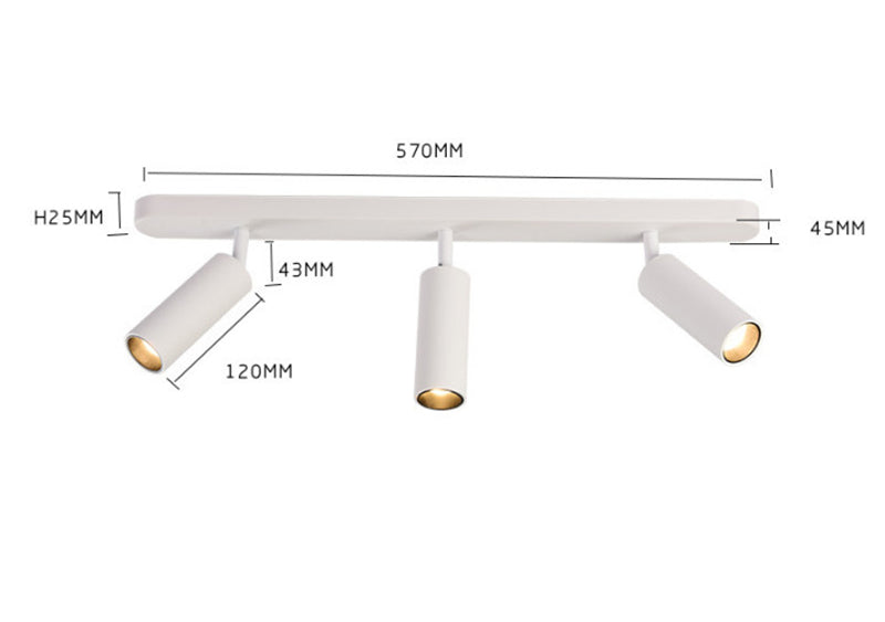 Many Head Surface Mounted Ceiling Downlight 2*9W /2*12W /3*9W/3*12W AC85-265V LED Bulb Lamp COB Led Spot Light