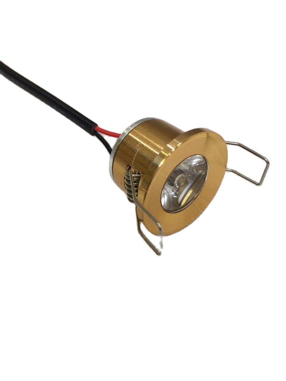 Spot Ceiling wall luminaria Hot Selling 1pcs/lot Gold Led Ceiling Lamp Cabinet Downlight 1w Diameter 31mm Ac230v Gold F