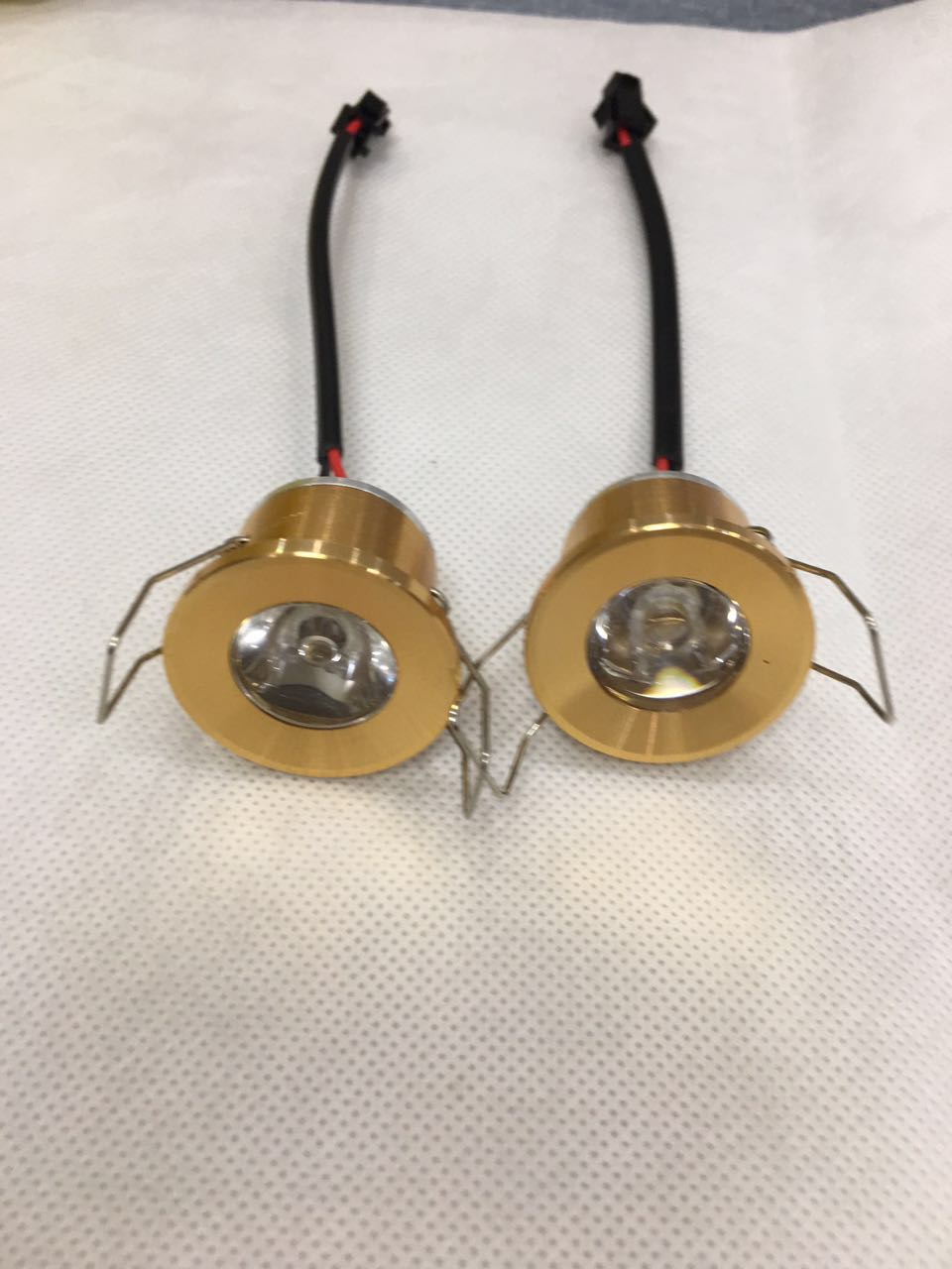 Spot Ceiling wall luminaria Hot Selling 1pcs/lot Gold Led Ceiling Lamp Cabinet Downlight 1w Diameter 31mm Ac230v Gold F