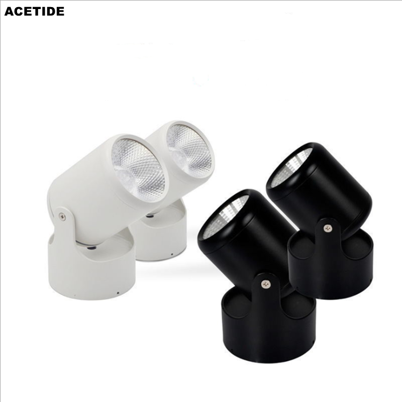 ACETIDE Dimmable High Quality Rotating LED Downlight Surface Mounted Adjustment COB AC85-265V 10W 15W Ceiling Light Spotlight