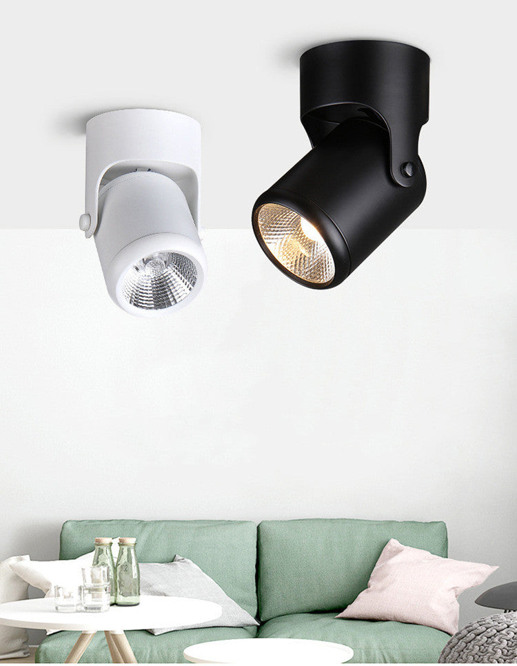 ACETIDE Dimmable High Quality Rotating LED Downlight Surface Mounted Adjustment COB AC85-265V 10W 15W Ceiling Light Spotlight