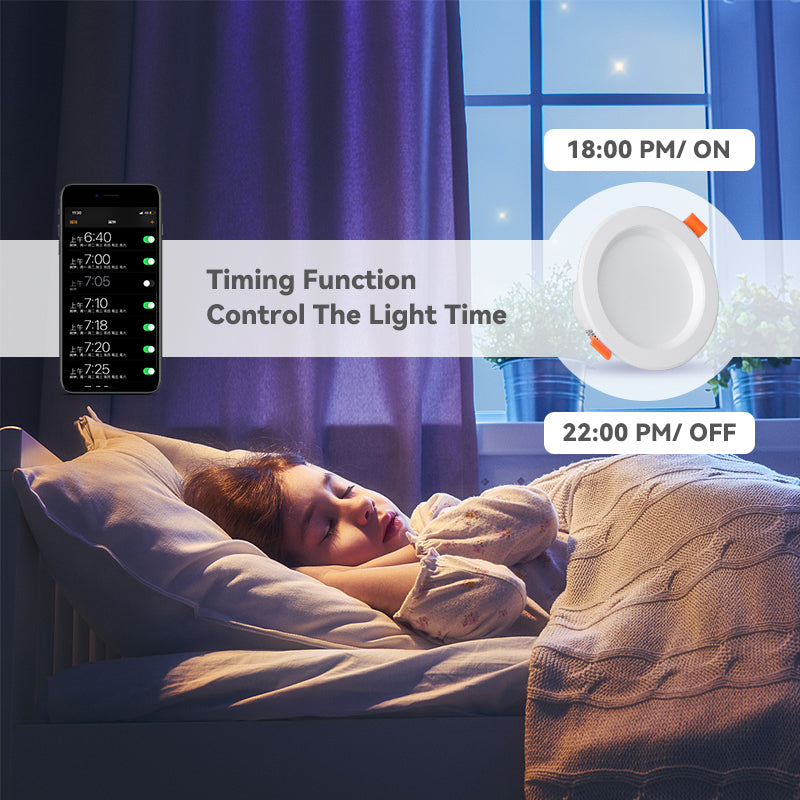 LED Downlights RGB Led Ceiling Spot Recessed Down Light Dimming Spotlight 5W 7W 9W Bluetooth WIFI Smart Home Indoor Lighting