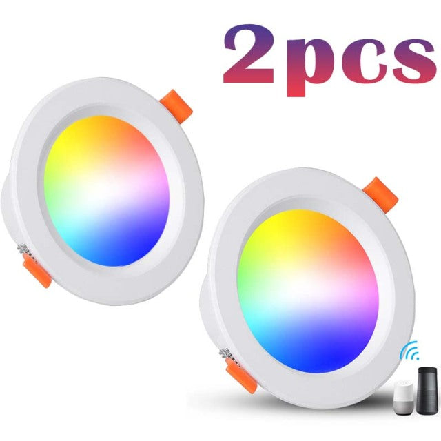 LED Downlights RGB Led Ceiling Spot Recessed Down Light Dimming Spotlight 5W 7W 9W Bluetooth WIFI Smart Home Indoor Lighting