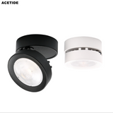 Round Shape 360 Adjustable Angle Led Cob Downlight 7w 9W 12W 15 Led Ceiling Spot Light Pic Background Spotlights TV Background