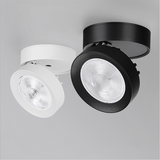 Round Shape 360 Adjustable Angle Led Cob Downlight 7w 9W 12W 15 Led Ceiling Spot Light Pic Background Spotlights TV Background