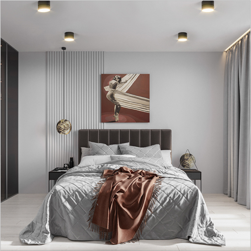 Round Shape 360 Adjustable Angle Led Cob Downlight 7w 9W 12W 15 Led Ceiling Spot Light Pic Background Spotlights TV Background