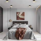 Round Shape 360 Adjustable Angle Led Cob Downlight 7w 9W 12W 15 Led Ceiling Spot Light Pic Background Spotlights TV Background