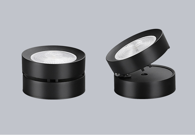 Round Shape 360 Adjustable Angle Led Cob Downlight 7w 9W 12W 15 Led Ceiling Spot Light Pic Background Spotlights TV Background