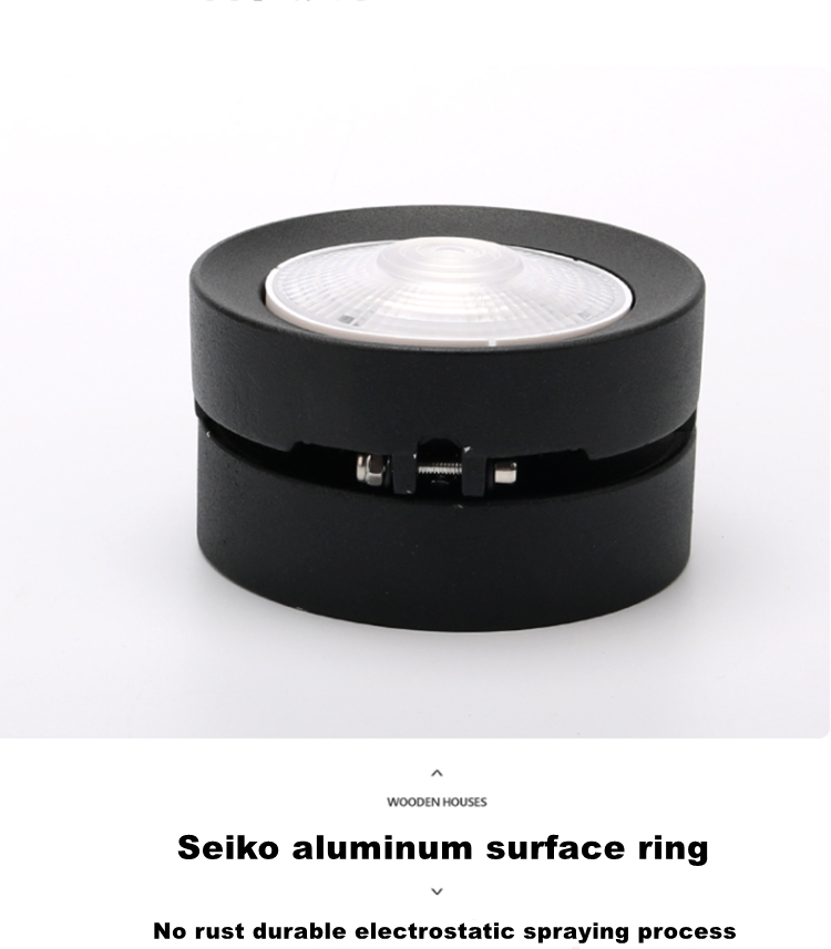 Round Shape 360 Adjustable Angle Led Cob Downlight 7w 9W 12W 15 Led Ceiling Spot Light Pic Background Spotlights TV Background