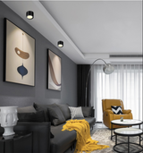 Round Shape 360 Adjustable Angle Led Cob Downlight 7w 9W 12W 15 Led Ceiling Spot Light Pic Background Spotlights TV Background