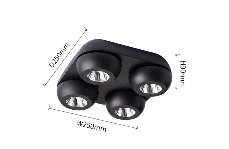 Surface Mounted LED Downlights COB lamps Ceiling 10w 20w 40w Dimmable AC220-240V Spot Lights Indoor lighting