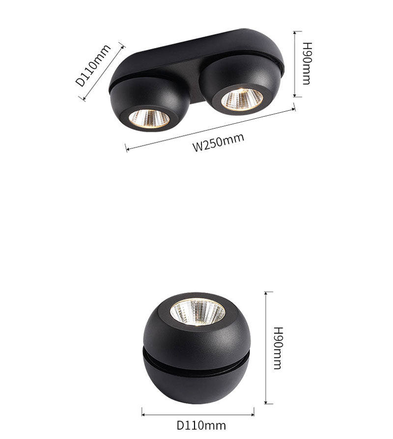 Surface Mounted LED Downlights COB lamps Ceiling 10w 20w 40w Dimmable AC220-240V Spot Lights Indoor lighting