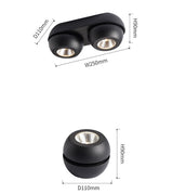 Surface Mounted LED Downlights COB lamps Ceiling 10w 20w 40w Dimmable AC220-240V Spot Lights Indoor lighting