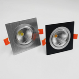 Square Dimmable Recessed COB LED Downlights 5W 7W 9W 12W LED Ceiling Spot Lights AC85~265V LED Ceiling lamps Indoor Lighting