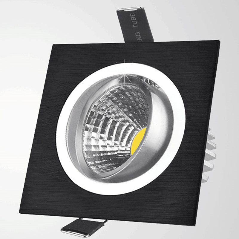 Square Dimmable Recessed COB LED Downlights 5W 7W 9W 12W LED Ceiling Spot Lights AC85~265V LED Ceiling lamps Indoor Lighting