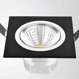 Square Dimmable Recessed COB LED Downlights 5W 7W 9W 12W LED Ceiling Spot Lights AC85~265V LED Ceiling lamps Indoor Lighting