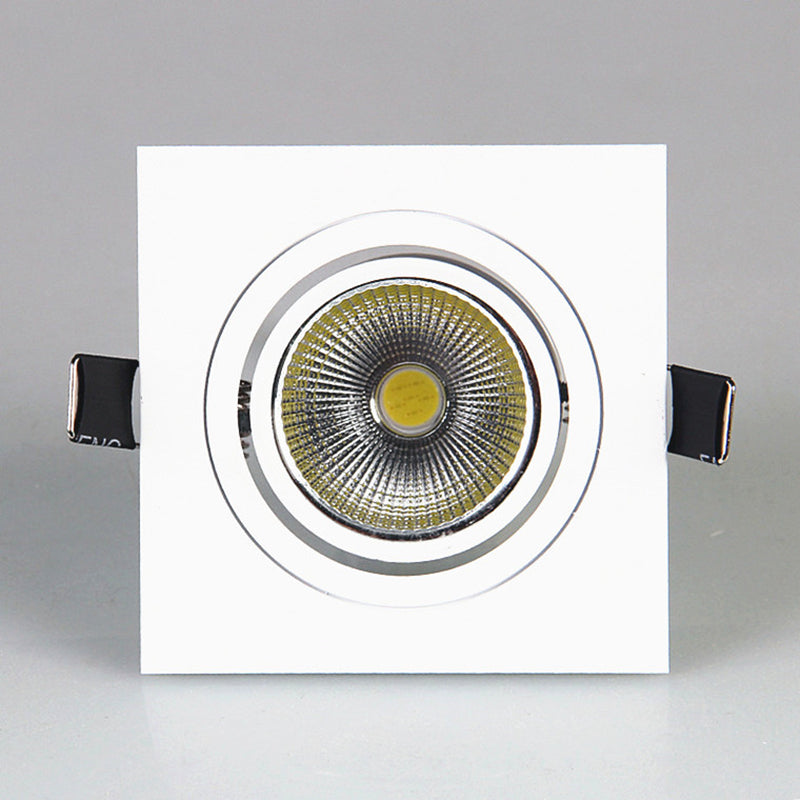 Square Dimmable Recessed COB LED Downlights 5W 7W 9W 12W LED Ceiling Spot Lights AC85~265V LED Ceiling lamps Indoor Lighting