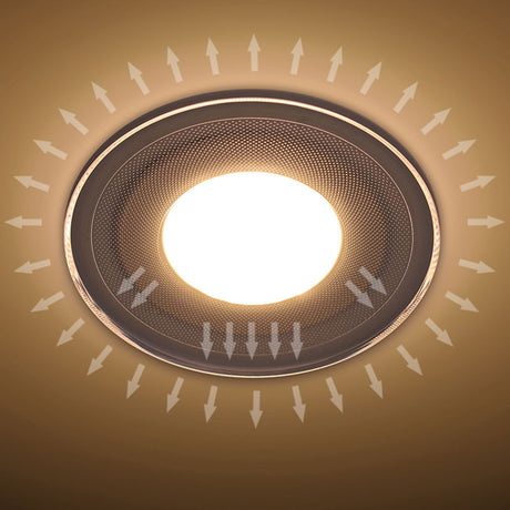 LED Downlight 15W 12W 9W 7W Light Guide Ceiling Recessed Lamps 5W 3W Round Shape Acrylic Panel Indoor High Brightness