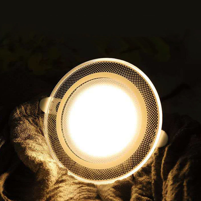 LED Downlight 15W 12W 9W 7W Light Guide Ceiling Recessed Lamps 5W 3W Round Shape Acrylic Panel Indoor High Brightness