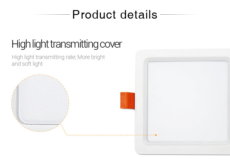 FUT064 2.4GHZ RF Remote/WIFI APP/Third Party Voice Control LED Lamp Miboxer AC100-240V 9W RGB+CCT Square LED Downlight AIuminum