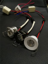 LED Mini Downlight Under Cabinet Spot Light 1W for Ceiling Recessed Lamp 10PCS/Lot 110V 220V Dimmable lights for ceiling