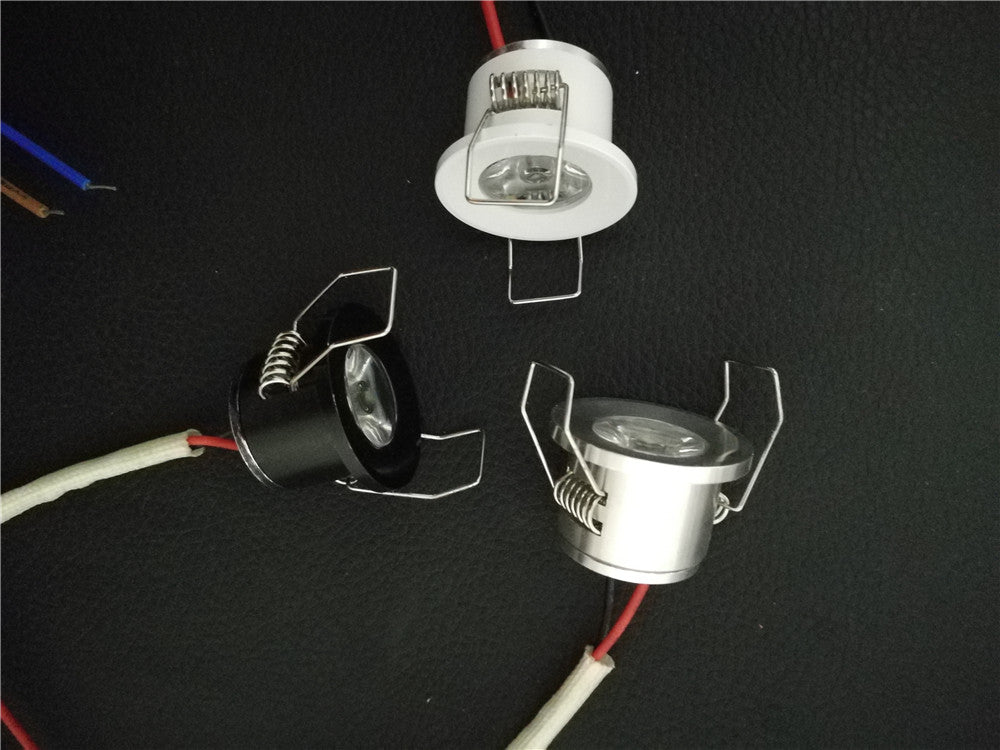 LED Mini Downlight Under Cabinet Spot Light 1W for Ceiling Recessed Lamp 10PCS/Lot 110V 220V Dimmable lights for ceiling