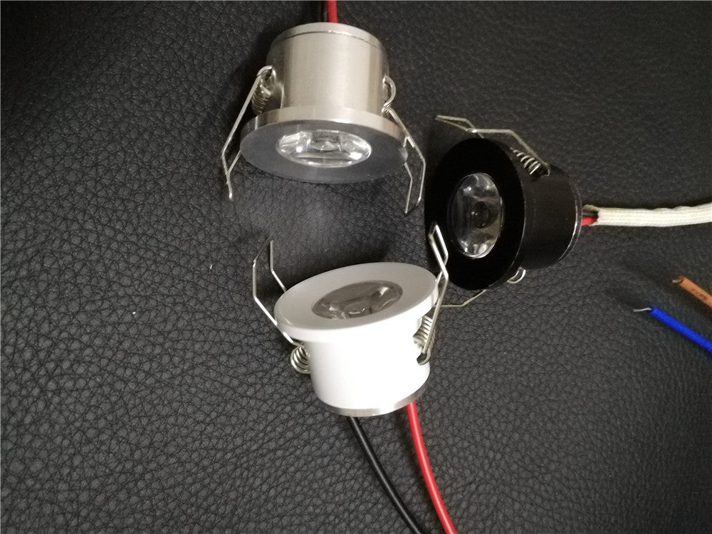 LED Mini Downlight Under Cabinet Spot Light 1W for Ceiling Recessed Lamp 10PCS/Lot 110V 220V Dimmable lights for ceiling