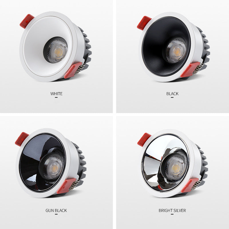 Dimmable Led Downlight Recessed Ceiling Lamp Angle Adjustable Led Spot Light 9W 12W 15W AC110V 220V For Home lighting