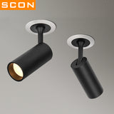 SCON LED Downlight 220V Creative adjustable angle Recessed in Ceiling Downlight Light Recessed Downlight Warm white Lamp 2W 5W