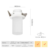 SCON LED Downlight 220V Creative adjustable angle Recessed in Ceiling Downlight Light Recessed Downlight Warm white Lamp 2W 5W