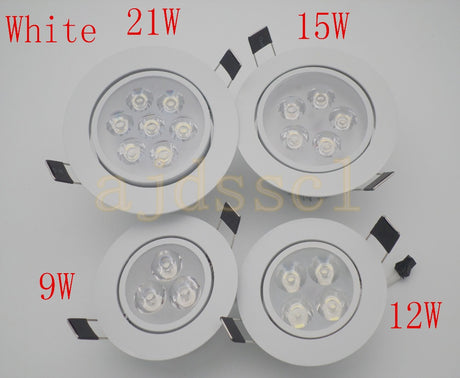 LED downlight spot LED Ceiling Recessed Hot Sale 6W 9W 12W 15W 21W AC220V Downlight Dimmable led Downlight LED Spot Light
