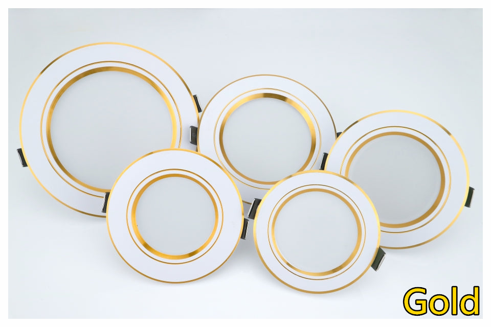 LED Downlight Ceiling 5W 9W 12W 15W 18W Led Ceiling Lamp Round Recessed AC 220V 230V 240V White/Warm white New type Downlight