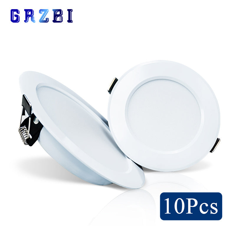 LED Downlight 3W 5W 7W 9W 12W 15W LED Ceiling Light 10pcs/lot 220V Recessed Downlights Round Led Panel Light for Living room