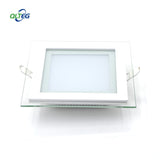 Dimmable LED Panel Downlight 6W 12W 18W Square Glass Panel Lights High Brightness Ceiling Recessed Lamps SMD5730 AC110V AC220V