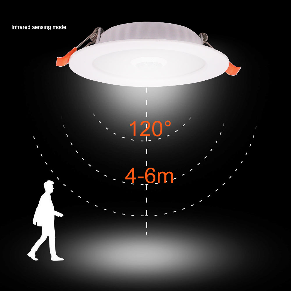 LED Recessed Downlight PIR Motion Sensor LED Ceiling Lamp Downlight Light 3W 5W 9W 18W 220V Smart Spot Led Downlight