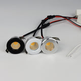 Mini LED Spot Downlights COB 3W Light for Ceiling Cabinet AC12V Chowcase Loft Decorations Cut Out 29-30mm Natural White