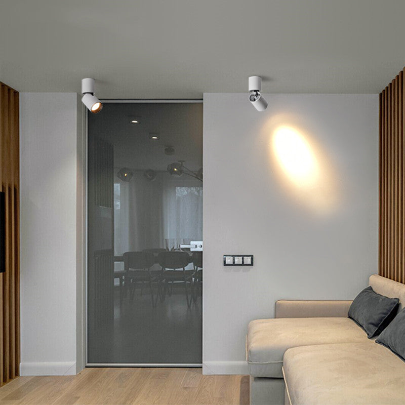 Dimmable Rotation COB Ceiling 7W 12W 15W LED Downlights Surface Mounted AC85~265V  Wash Wall Lamp Warm Cold White Indoor Lighting