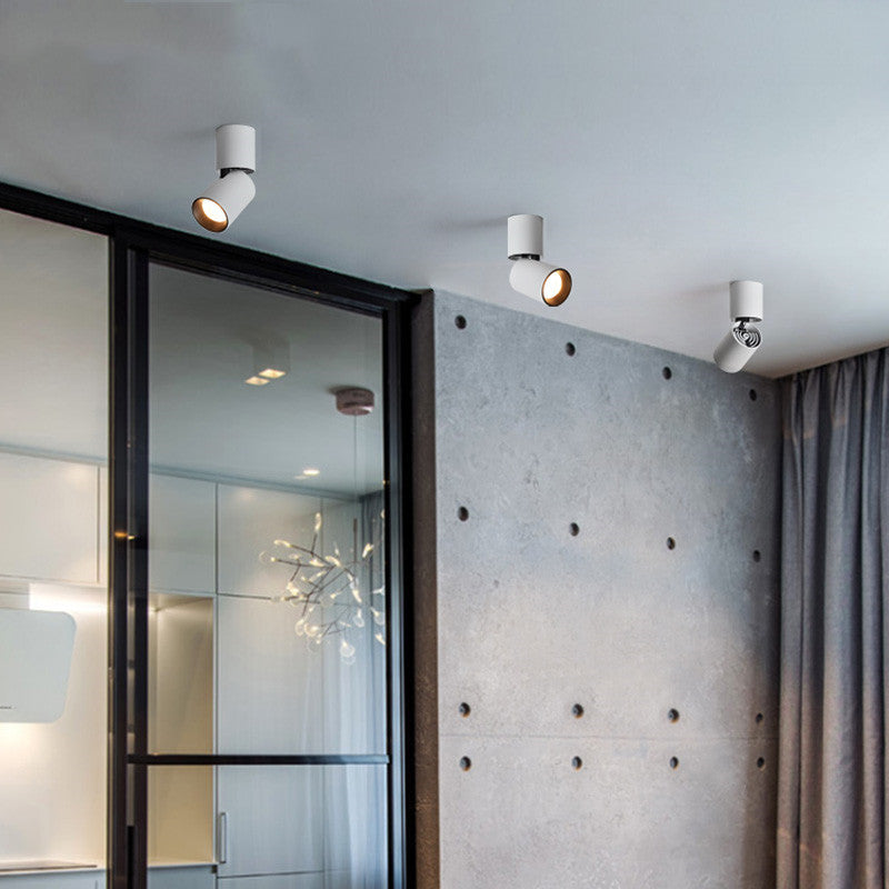 Dimmable Rotation COB Ceiling 7W 12W 15W LED Downlights Surface Mounted AC85~265V  Wash Wall Lamp Warm Cold White Indoor Lighting