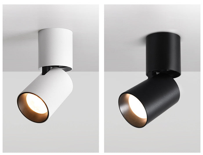 Dimmable Rotation COB Ceiling 7W 12W 15W LED Downlights Surface Mounted AC85~265V  Wash Wall Lamp Warm Cold White Indoor Lighting